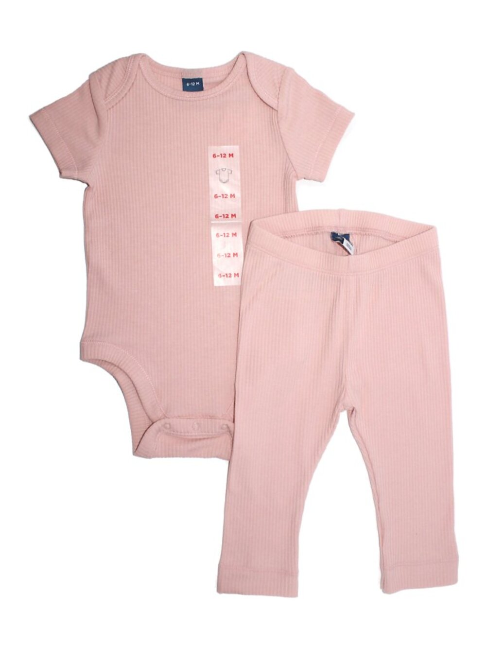 Old Navy Baby Girls' 2-pc Rib-Knit Short Sleeve Bodysuit & Leggings Set